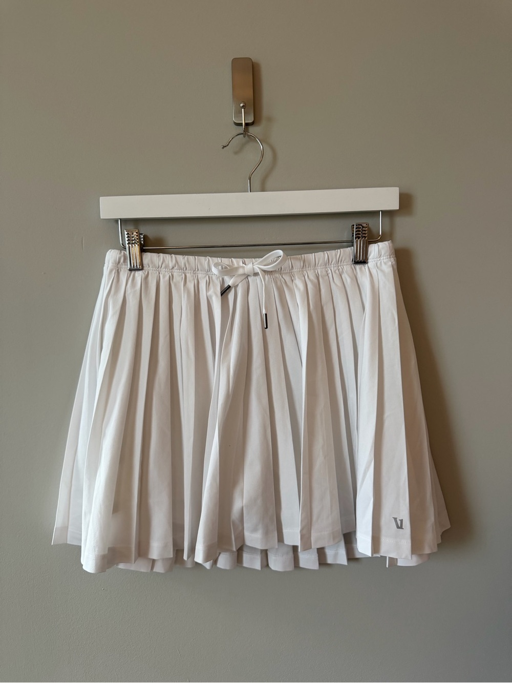 Vuori Volley Skirt White Pleated Tennis Skirt Size Small